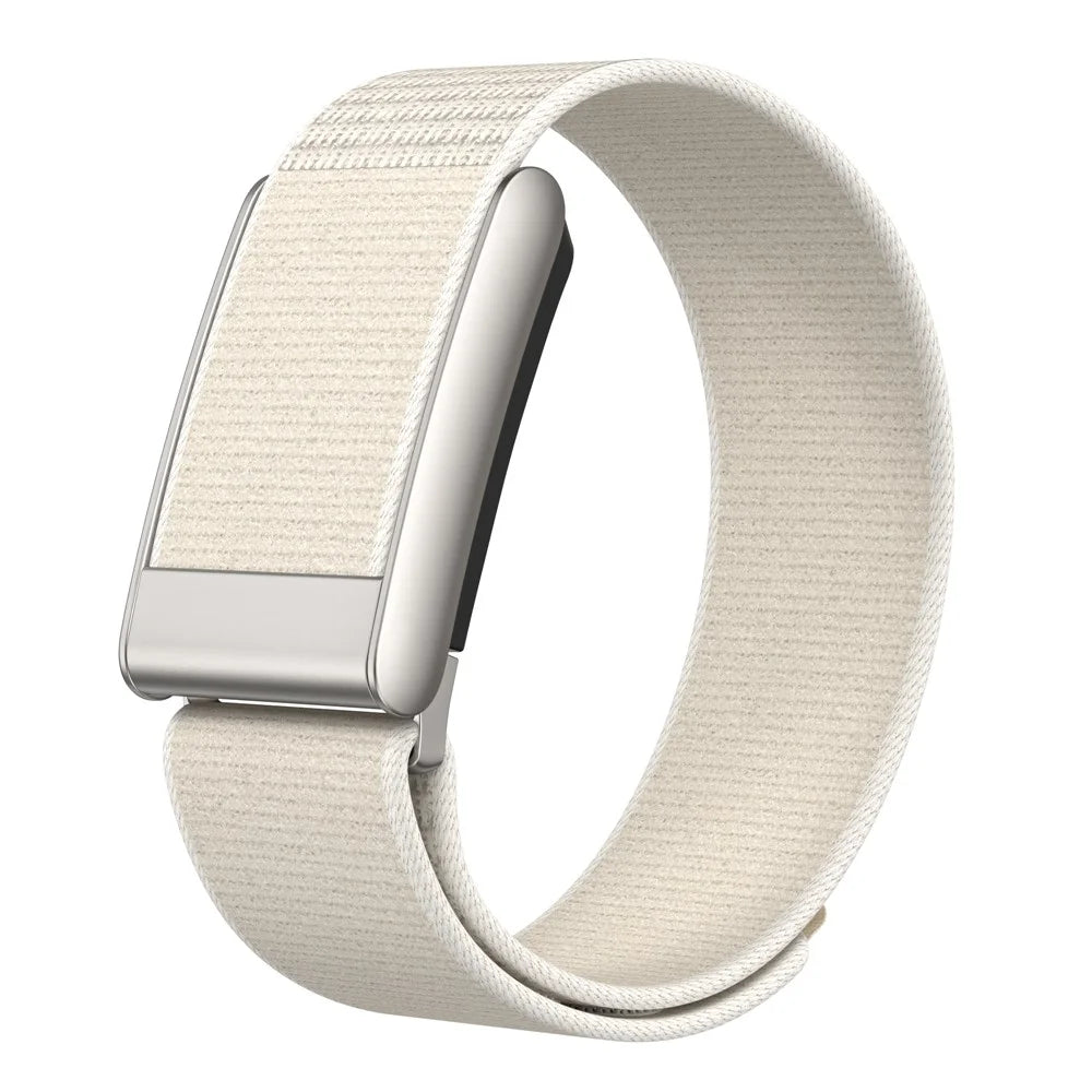 For WHOOP 5.0 Breathable Nylon Loop Band Magic Tape Adjustable Sports Watch Strap - Starlight - 1