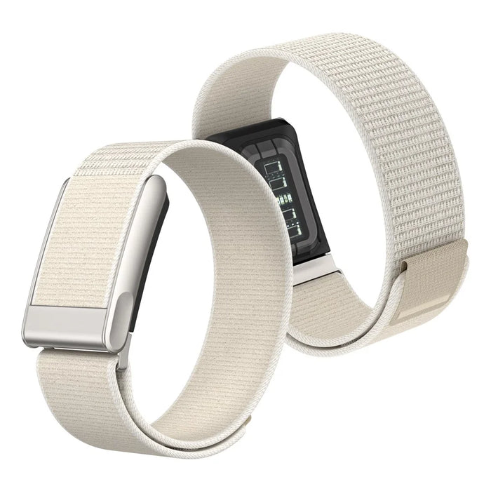 For WHOOP 5.0 LIFE MG Breathable Nylon Loop Band Magic Tape Adjustable Sports Watch Strap - Starlight - 3
