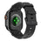 FKM Fluoroelastomer Strap with Black Connector for Apple Watch Ultra 3 2 1 49mm / Series 11 10 46mm / 9 8 7 45mm / SE3 SE2 SE 6 5 4 44mm / 3 2 1 42mm Woven Texture Watch Band - Black / Black Buckle - 1