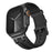 FKM Fluoroelastomer Strap with Black Connector for Apple Watch Ultra 3 2 1 49mm / Series 11 10 46mm / 9 8 7 45mm / SE3 SE2 SE 6 5 4 44mm / 3 2 1 42mm Woven Texture Watch Band - Black / Black Buckle - 2