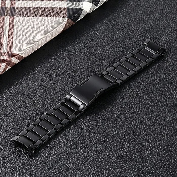 For Xiaomi Watch 5 Titanium Alloy Metal Watch Band Three Bead Link Design Replacement Strap - Black - 1