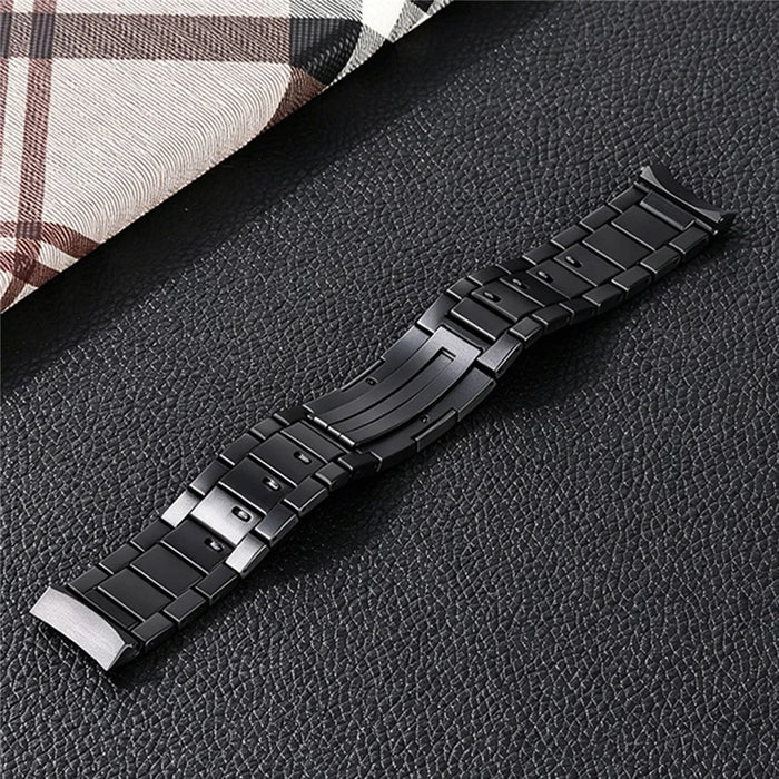 For Xiaomi Watch 5 Titanium Alloy Metal Watch Band Three Bead Link Design Replacement Strap - Black - 2