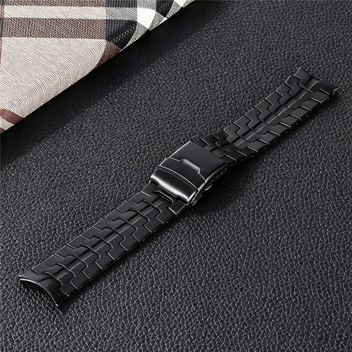 For Xiaomi Watch S5 Titanium Alloy Watch Strap Metal Chain Band with Foldable Buckle - Black - 1