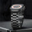 Titanium Alloy Band for Apple Watch Ultra 3 2 1 49mm  /  Series 11 10 46mm  /  9 8 7 45mm  /  SE3 SE2 SE 6 5 4 44mm  /  3 2 1 42mm 3-Bead Watch Strap with Magnetic Buckle - Black - 4