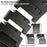 Titanium Alloy Band for Apple Watch Ultra 3 2 1 49mm  /  Series 11 10 46mm  /  9 8 7 45mm  /  SE3 SE2 SE 6 5 4 44mm  /  3 2 1 42mm 3-Bead Watch Strap with Magnetic Buckle - Black - 5