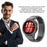For Huawei Watch GT Runner 2 Silicone + Titanium Alloy Dual Color Watch Strap with Folding Buckle - Black - 5