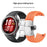For Huawei Watch GT Runner 2 Textured Silicone Band with Folding Buckle Replacement Wristband - Orange - 5