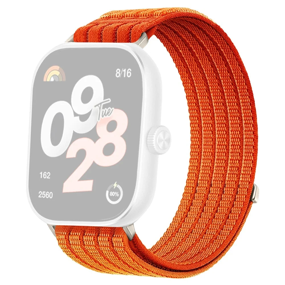 Strap for Xiaomi Smart Band 10 Pro / 9 Pro / 8 Pro / Redmi Watch 6 / 5 / 4 Nylon Breathable Woven Band Replacement Wristband - Orange - 1