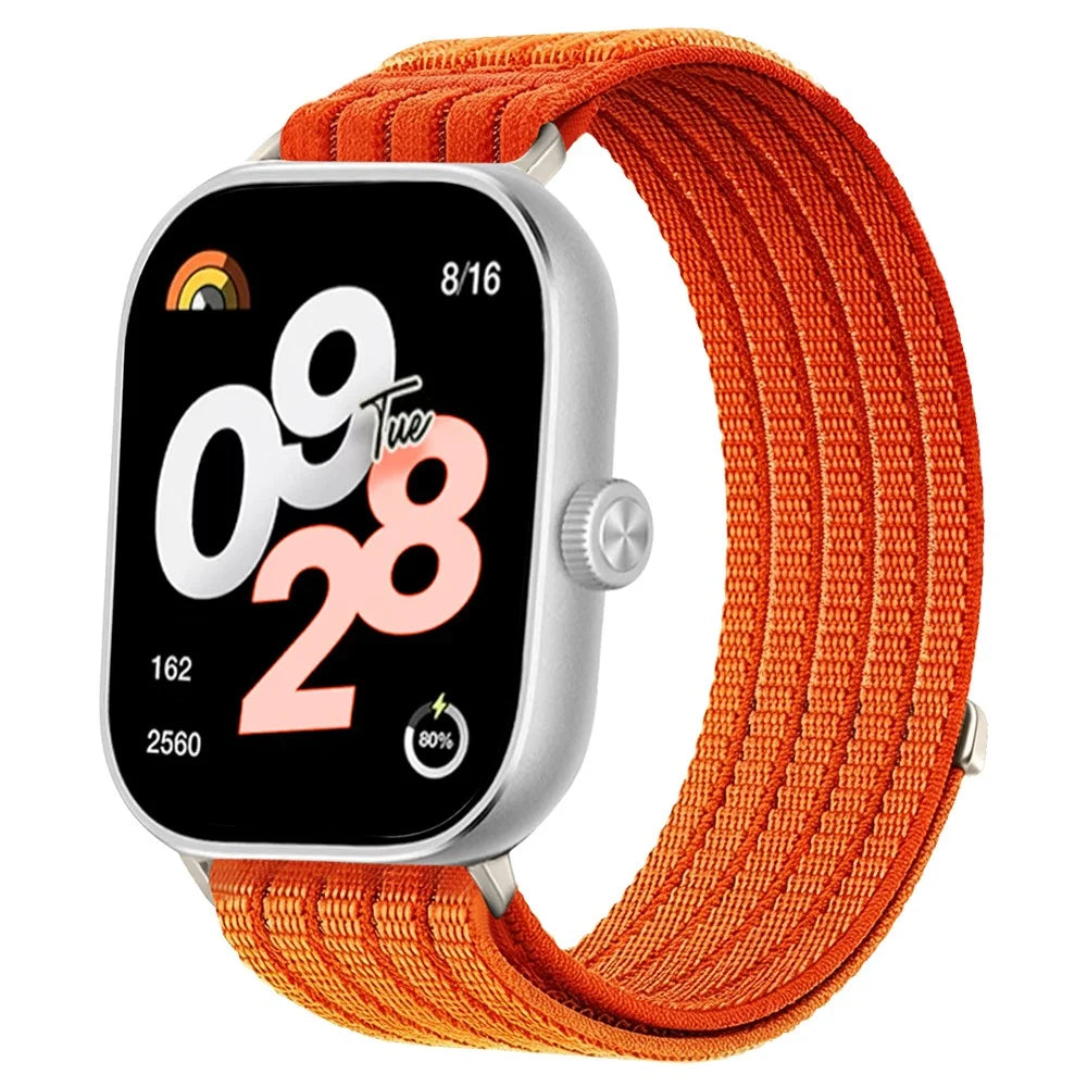 Strap for Xiaomi Smart Band 10 Pro / 9 Pro / 8 Pro / Redmi Watch 6 / 5 / 4 Nylon Breathable Woven Band Replacement Wristband - Orange - 2
