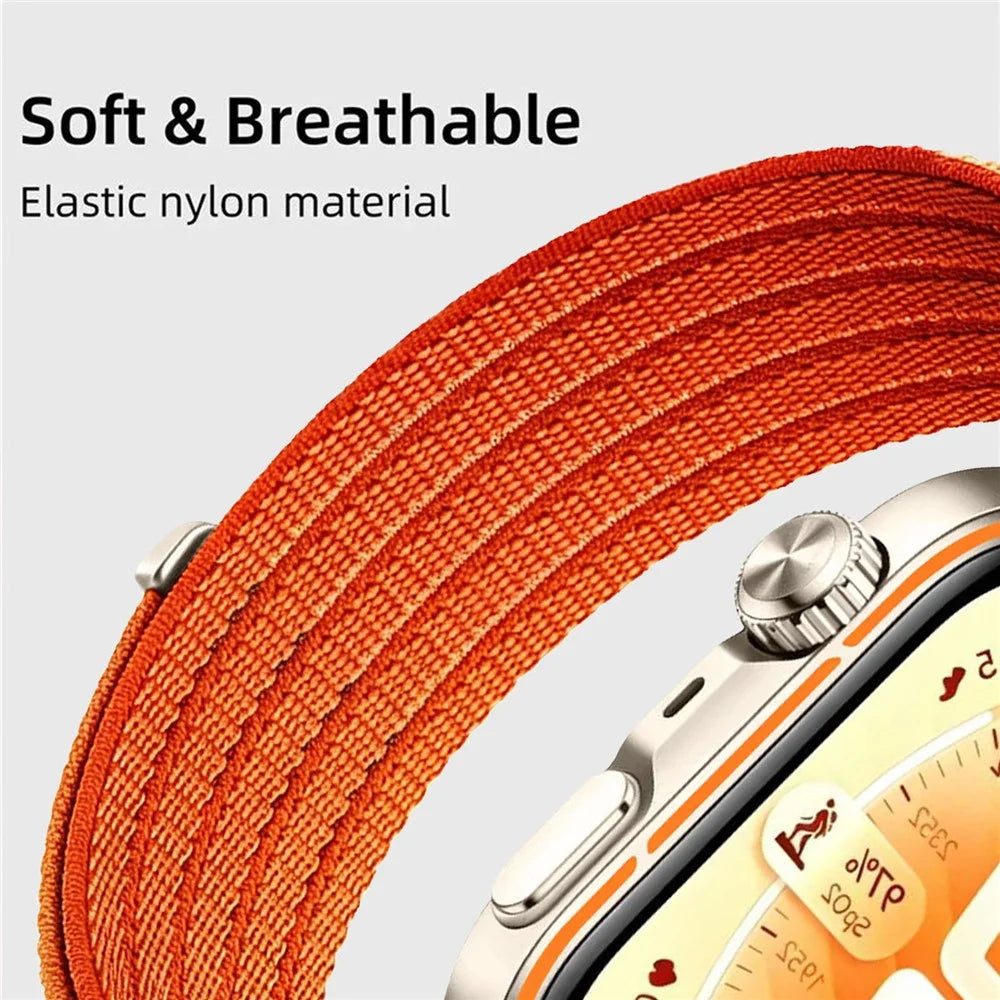 Strap for Huawei Watch Fit 5 Pro / Fit 5 / Fit 4 Pro / Fit 4 / Fit 3 Nylon Breathable Woven Band Replacement Wristband - Orange - 4