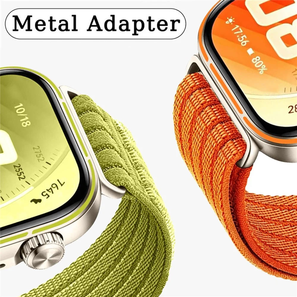 Strap for Huawei Watch Fit 5 Pro / Fit 5 / Fit 4 Pro / Fit 4 / Fit 3 Nylon Breathable Woven Band Replacement Wristband - Orange - 5