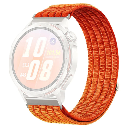 18mm Strap for Huawei Watch GT 6 41mm / GT 5 41mm / GT 4 41mm Nylon Breathable Woven Band Replacement Wristband - Orange - 1