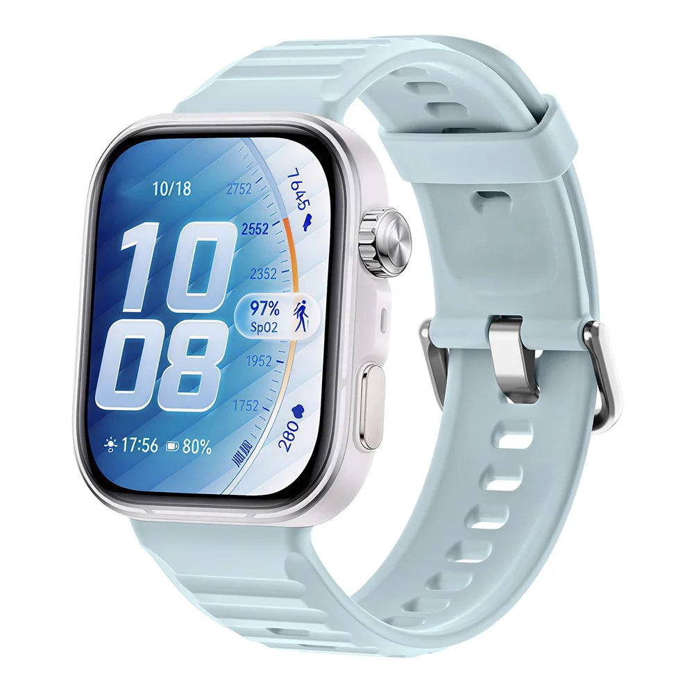 Silicone Strap for Huawei Watch Fit 5 Pro / Fit 5 / Fit 4 Pro / Fit 4 / Fit 3 Wave Texture Sports Replacement Wristband - Baby Blue - 2