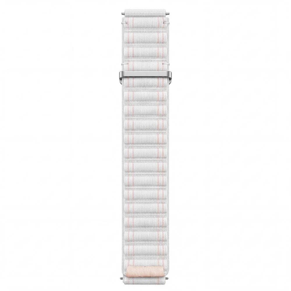 18mm Sports Loop Watch Strap for Huawei Watch GT 6 41mm  /  GT 5 41mm  /  GT 4 41mm Wave Style Adjustable Nylon Band - White - 2