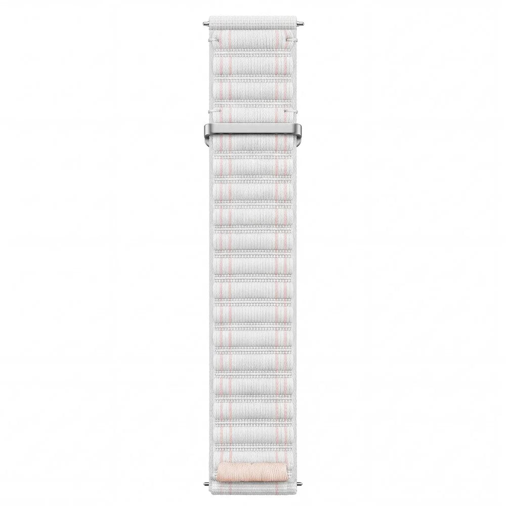 22mm Sports Loop Watch Strap for Huawei Watch GT 6 46mm / GT 5 46mm / GT 5 Pro 46mm Wave Style Adjustable Nylon Band - White - 2