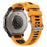For Huami Amazfit T-Rex Ultra 2 Silicone Strap Quick Release Wave Texture Dual Color Band - Orange+Black - 1