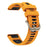 For Huami Amazfit T-Rex Ultra 2 Silicone Strap Quick Release Wave Texture Dual Color Band - Orange+Black - 2