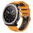 For Huami Amazfit T-Rex Ultra 2 Silicone Strap Quick Release Wave Texture Dual Color Band - Orange+Black - 4