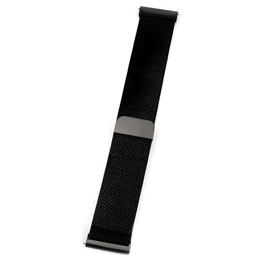 COTECI W20 Watch Strap for Samsung Gear S3 Classic / Watch 46mm / Watch3 45mm / Huawei Watch 4 / Watch 4 Pro / Watch GT 4 46mm , 22mm Milanese Loop Magnetic Stainless Steel Band - Black - 1