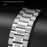 Metal Strap for Samsung Galaxy Watch8 44mm / Watch8 40mm / Watch8 Classic 46mm Five-Bead Stainless Steel Watch Band - Silver - 2