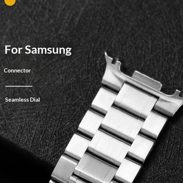 Metal Strap for Samsung Galaxy Watch8 44mm / Watch8 40mm / Watch8 Classic 46mm Five-Bead Stainless Steel Watch Band - Silver - 6