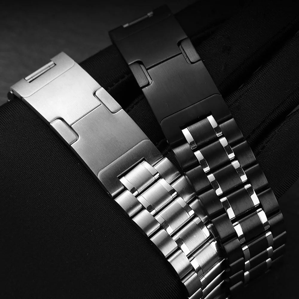 For Samsung Galaxy Watch 46mm Metal Strap Five-Bead Electroplated Stainless Steel Watch Band - Tarnish - 2