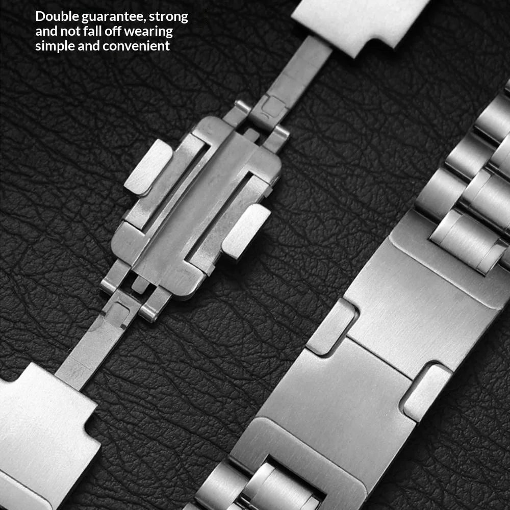For Samsung Galaxy Watch 46mm Metal Strap Five-Bead Electroplated Stainless Steel Watch Band - Tarnish - 4