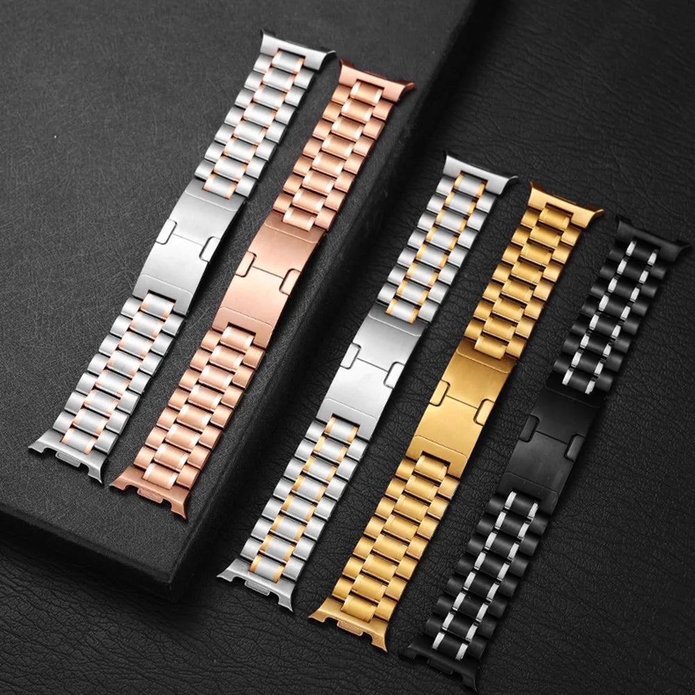For Samsung Galaxy Watch 46mm Metal Strap Five-Bead Electroplated Stainless Steel Watch Band - Tarnish - 7