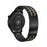 For Samsung Galaxy Watch 46mm Metal Strap Electroplated Replacement Five-Bead Stainless Steel Band - Black / Gold - 2