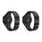 For Samsung Galaxy Watch 46mm Metal Strap Electroplated Replacement Five-Bead Stainless Steel Band - Black / Gold - 3