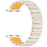 Strap for Apple Watch Series 11 10 42mm  /  9 8 7 41mm  /  SE3 SE2 SE 6 5 4 40mm  /  3 2 1 38mm Titanium Alloy + Rubber Band with Foldable Buckle - Titanium+Orange - 2