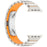 Strap for Apple Watch Series 11 10 42mm  /  9 8 7 41mm  /  SE3 SE2 SE 6 5 4 40mm  /  3 2 1 38mm Titanium Alloy + Rubber Band with Foldable Buckle - Titanium+Orange - 3