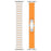 Strap for Apple Watch Series 11 10 42mm  /  9 8 7 41mm  /  SE3 SE2 SE 6 5 4 40mm  /  3 2 1 38mm Titanium Alloy + Rubber Band with Foldable Buckle - Titanium+Orange - 5