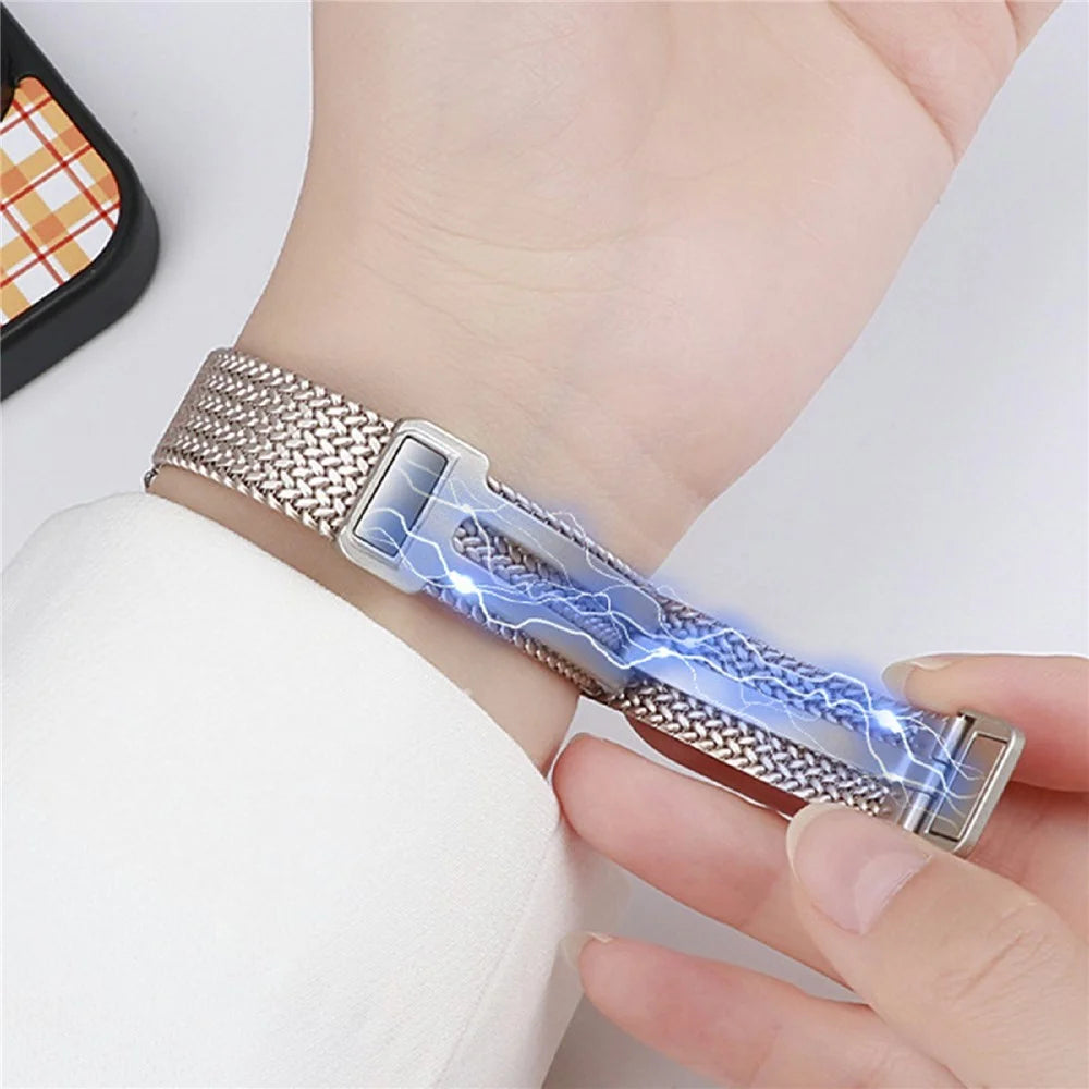 Magnetic Strap for Apple Watch Series 11 10 42mm / 9 8 7 41mm / SE3 SE2 SE 6 5 4 40mm / 3 2 1 38mm Stainless Steel Wristband - Starlight - 4