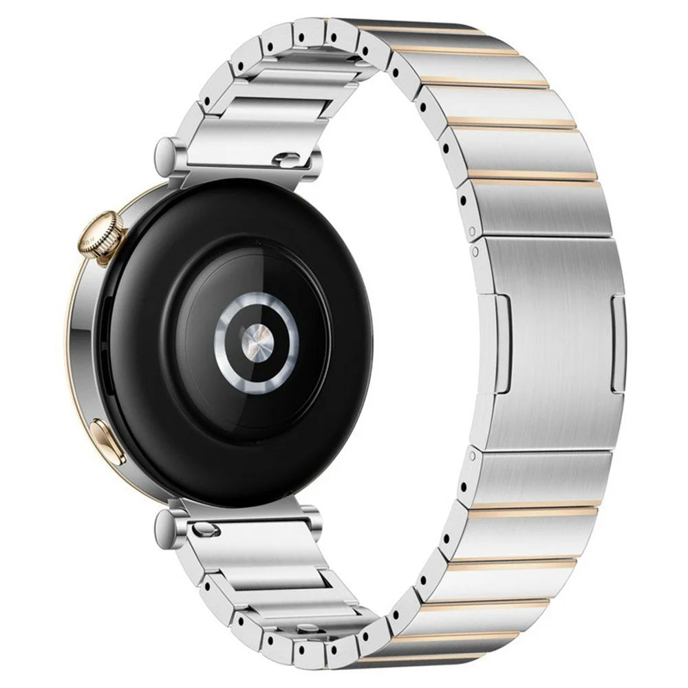 Quick Release Strap for Huawei Watch GT 6 41mm / GT 5 41mm / GT 4 41mm / GT 5 Pro 42mm / Xiaomi Watch S4 41mm , 18mm Stainless Steel Watch Band - Silver / Gold - 1