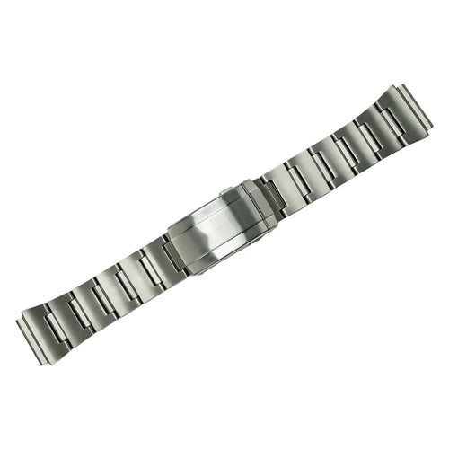 Watch Band for Oppo Watch X / X2 / X3 / Watch 4 Pro / OnePlus Watch 2 , 22mm Titanium Alloy Bamboo Link Strap with Telescopic Buckle - Silver - 1