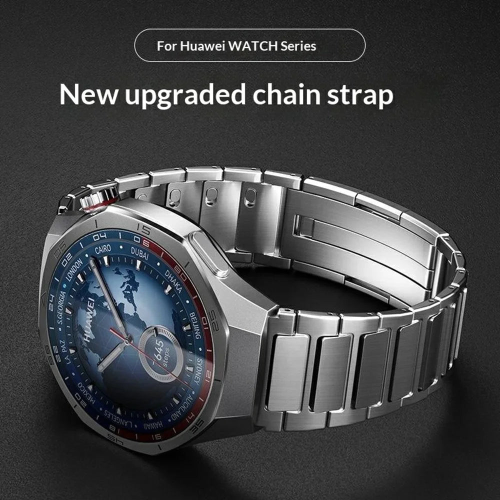 Stainless Steel Strap for Oppo Watch X / X2 / X3 / Watch 4 Pro / OnePlus Watch 2 Quick Release Metal Chain Band 22mm Wristband - Silver - 3