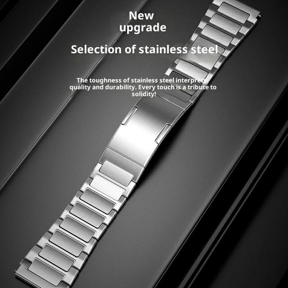 Stainless Steel Strap for Oppo Watch X / X2 / X3 / Watch 4 Pro / OnePlus Watch 2 Quick Release Metal Chain Band 22mm Wristband - Silver - 4