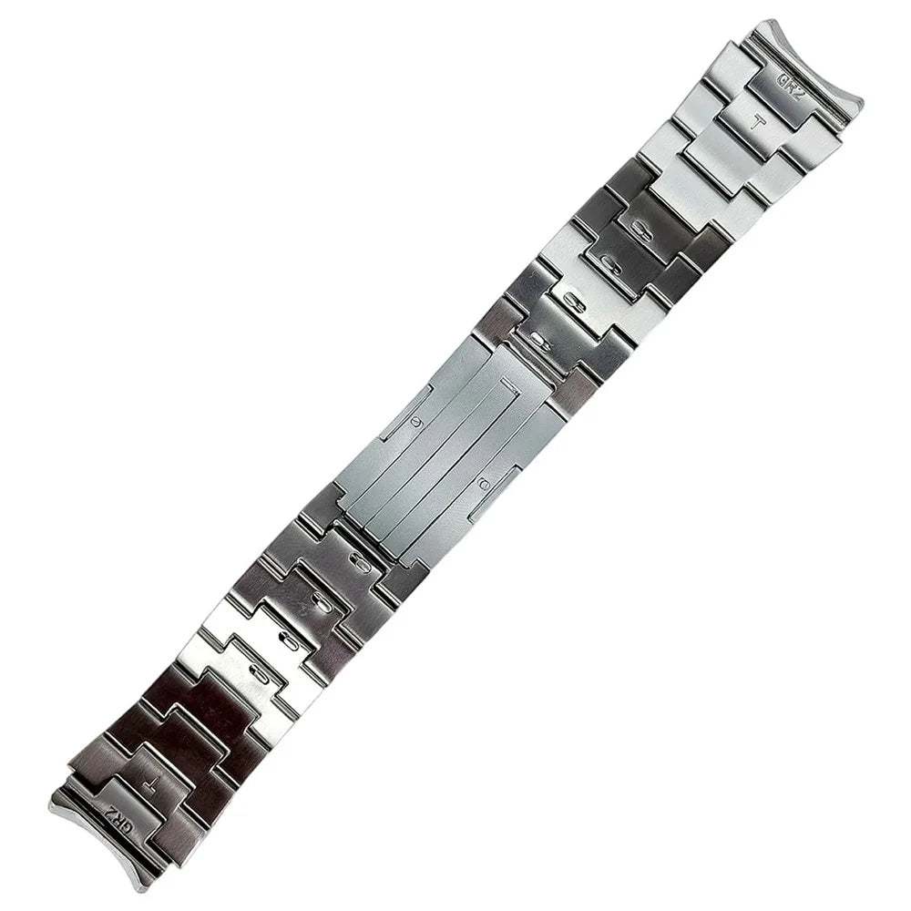 For Huawei Watch GT Runner 2 Titanium Alloy Band Three-Link Chain  Metal Wristband Strap - Silver - 1