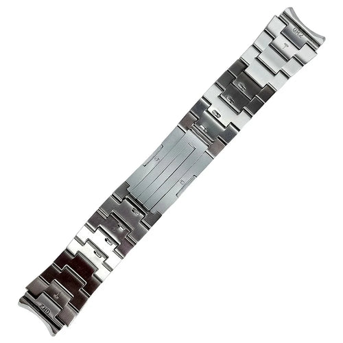 For Huawei Watch GT Runner 2 Titanium Alloy Band Three-Link Chain  Metal Wristband Strap - Silver - 1