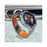 22mm Strap for Oppo Watch 4 Pro / X3 / X2 / X Titanium Alloy + Silicone 1-Bead Replacement Wristband - Silver+Orange - 2