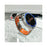 22mm Strap for Oppo Watch 4 Pro / X3 / X2 / X Titanium Alloy + Silicone 1-Bead Replacement Wristband - Silver+Orange - 3