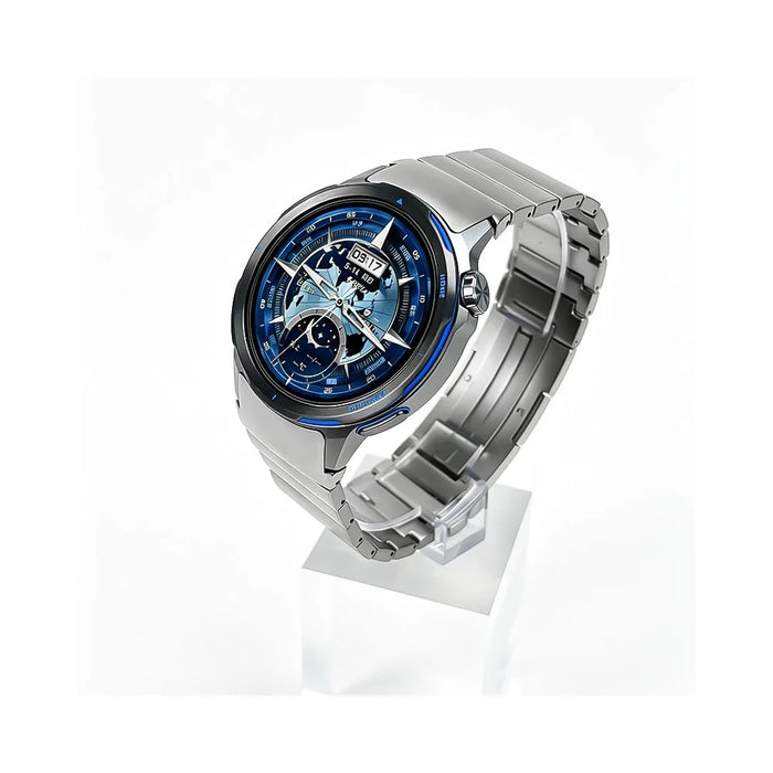For Huawei Watch GT Runner 2 Titanium Alloy Watch Band Adjustable Bamboo Link Metal Strap - Silver - 4