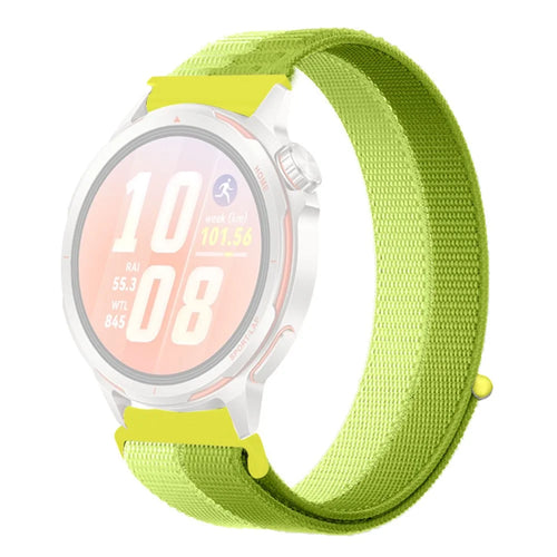 22mm Nylon Loop Watch Strap for Huawei Watch GT 6 46mm / Samsung Galaxy Watch3 45mm / Xiaomi Watch 2 Elastic Sport Band - Green - 1