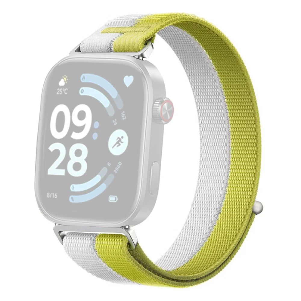 Nylon Strap for Xiaomi Smart Band 10 Pro / 9 Pro / 8 Pro / Redmi Watch 6 / 5 / 4 Sport Loop Band Breathable Wristband - Yellow - 1