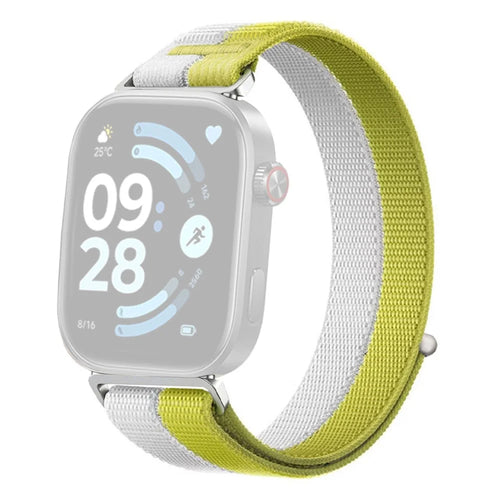 Nylon Strap for Xiaomi Smart Band 10 Pro / 9 Pro / 8 Pro / Redmi Watch 6 / 5 / 4 Sport Loop Band Breathable Wristband - Yellow - 1