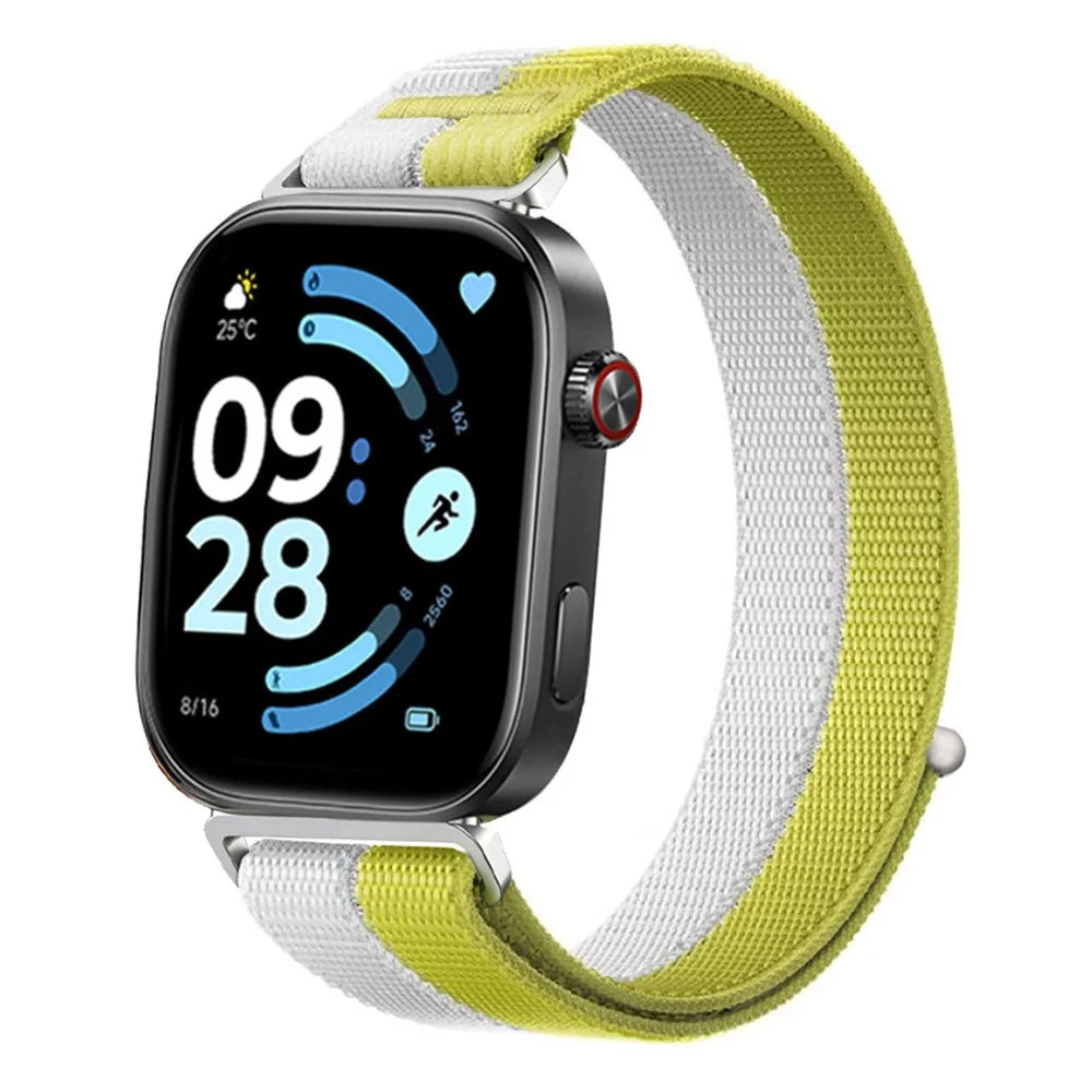 Nylon Strap for Xiaomi Smart Band 10 Pro / 9 Pro / 8 Pro / Redmi Watch 6 / 5 / 4 Sport Loop Band Breathable Wristband - Yellow - 2