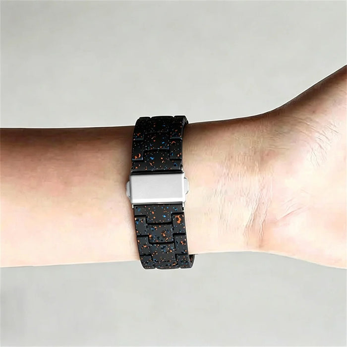 Strap for Huawei Watch Fit 5 / Fit 5 Pro / Fit 4 / Fit 4 Pro / Fit 3 Ink Splatter Pattern PC Watch Band - Black - 4