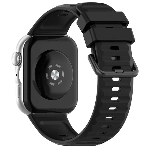 Silicone Strap for Huawei Watch Fit 5 Pro / Fit 5 / Fit 4 Breathable Sport Watch Band - Black - 1