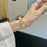 Strap for Apple Watch Ultra 3 2 1 49mm  /  Series 11 10 46mm  /  9 8 7 45mm  /  SE3 SE2 SE 6 5 4 44mm  /  3 2 1 42mm Full Zircon Decor Watch Band with Butterfly Buckle - Gold - 2